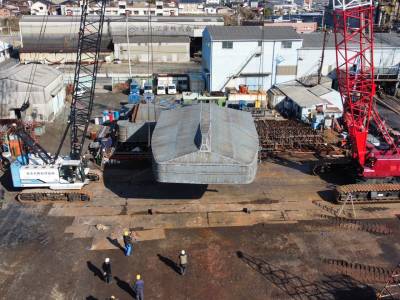 ShipNO：245　反転作業